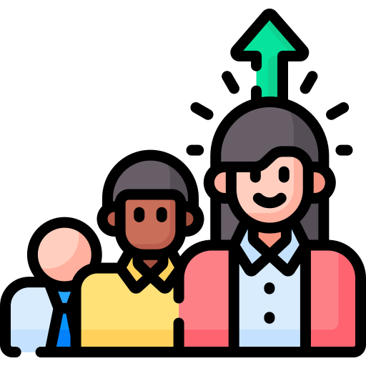 People development and continuous improvement icon